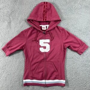 555Soul Vintage Rose Cropped Hoodie & Pants Set Women's S Athletic Tracksuit New